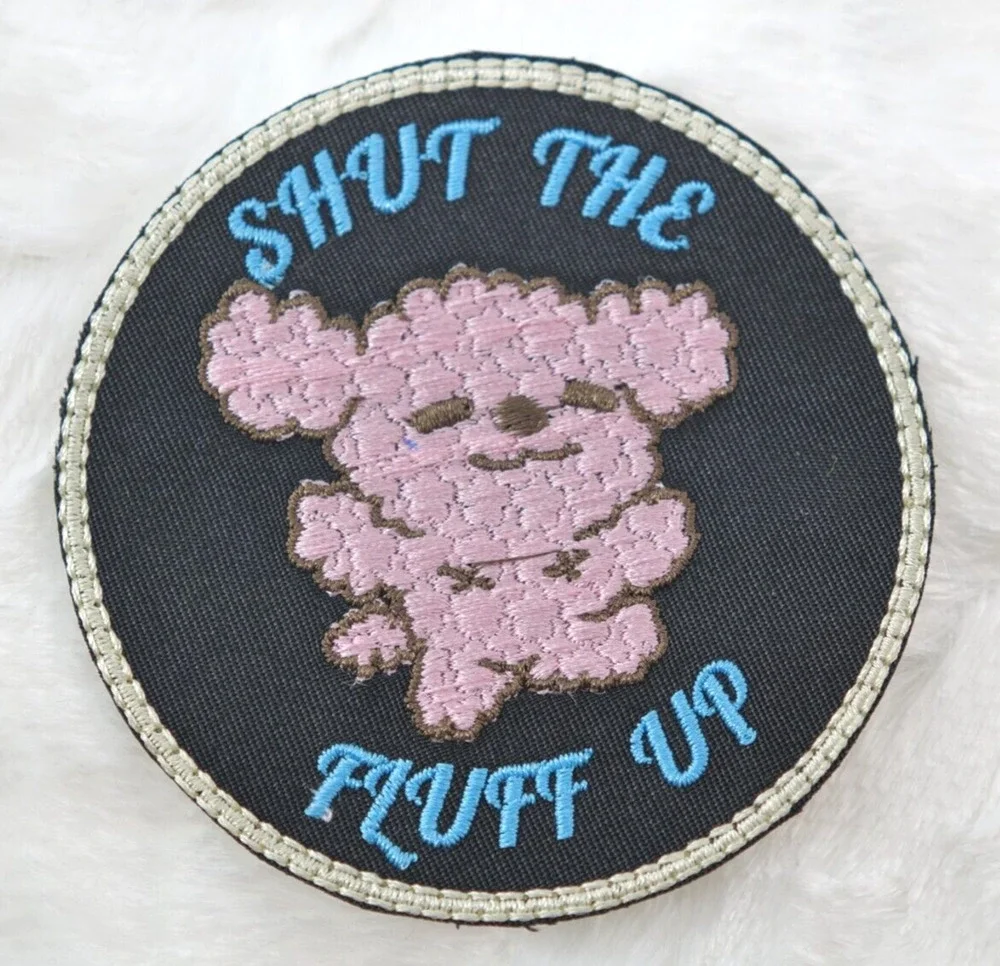 Embroidery Patch Fluffy Dog Tape Adorable Cute Patch IRON-ON (3